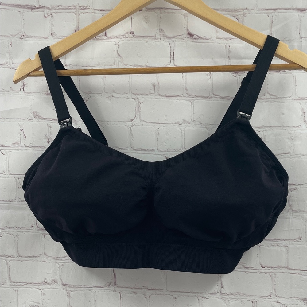 Black Women's Intimate Kindred Bravely L-Busty Stretchy Maternity Breastfeed Bra